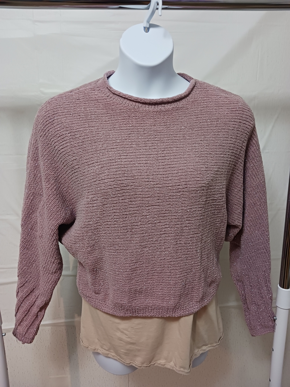 Rue21 Blush Pink Crewneck Knit Sweater